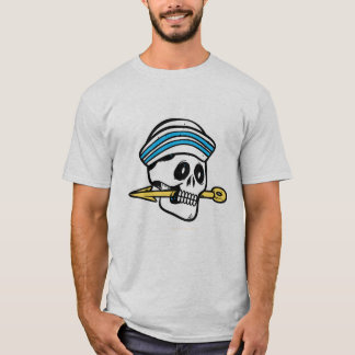 Krieger-Schädel-Speer Grafik-T-Shirt T-Shirt