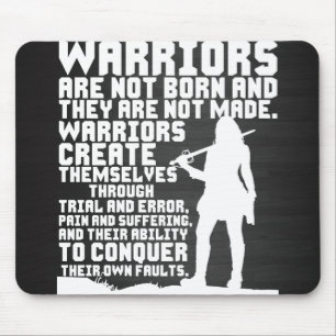 Krieger sind nicht geboren und sie werden nicht ge mousepad