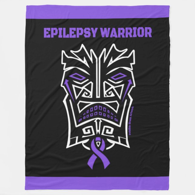 Krieger/Stämme...Epilepsie Fleecedecke (Vorderseite)