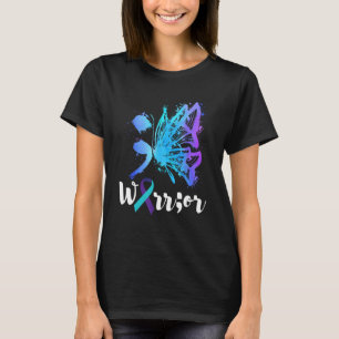 Krieger-Suizidpräventions-Bewusstseins-Schmetterli T-Shirt