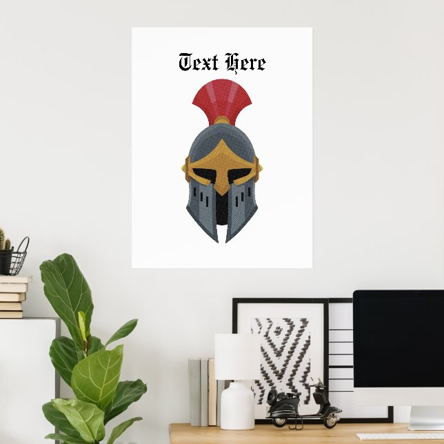 Krieger-Symbol Poster (Heimbüro)