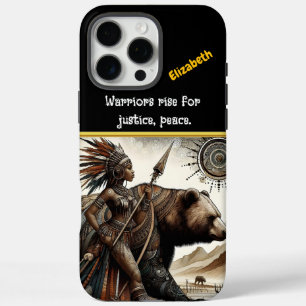 Krieger und Bärenstand stark iPhone 16 Pro Max Hülle