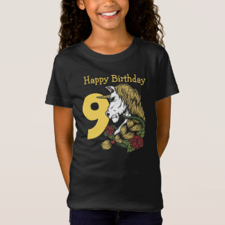 Krieger Unicorn Gelb 9. T - Shirt