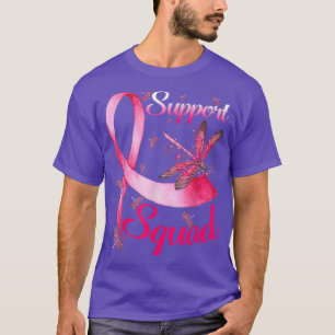 Krieger unterstützen Klatsche-Dragonfly-Brustkrebs T-Shirt