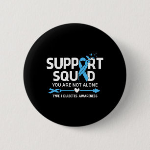 Krieger-Unterstützungstrupp Typ-1-Diabetes-Bewusst Button