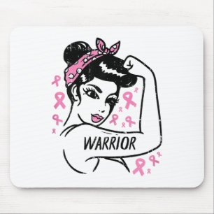 Krieger: Unzerbrechlicher rosa Ribbon-Brustkrebs i Mousepad