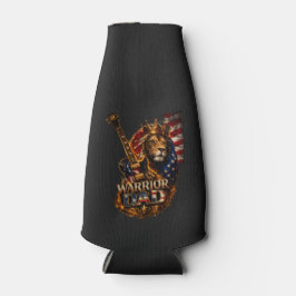 Krieger-Vater-Löwe-Amerikanische-Flagge-Gitarre  Flaschenkühler