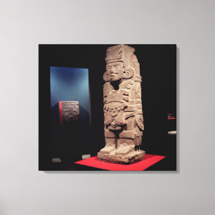 Krieger, von der Toltec Kultur Leinwanddruck