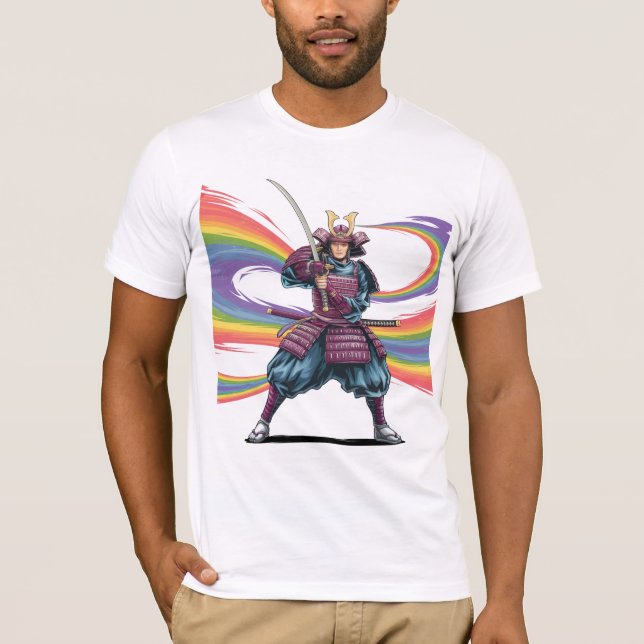 Krieger von Pride LGBTQ+ T - Shirt - Samurai-Krieg (Vorderseite)
