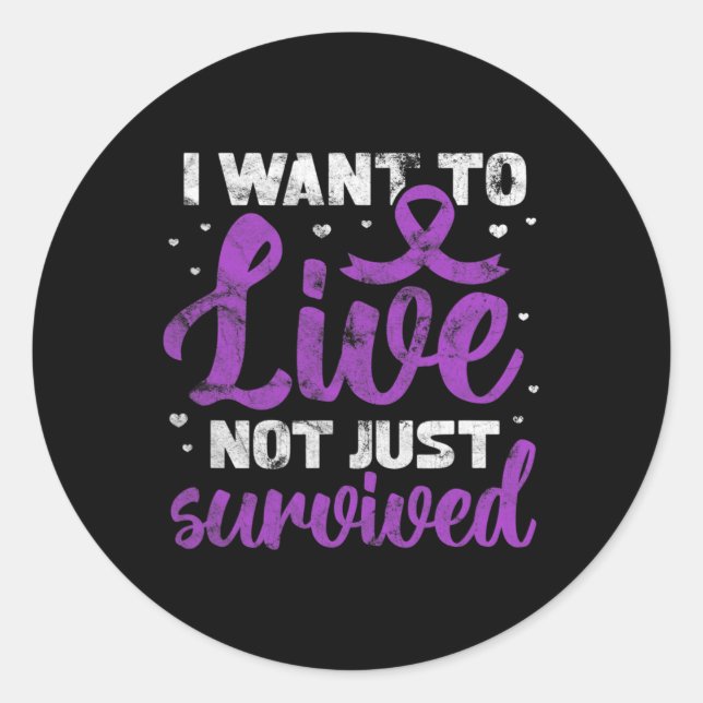 Krieger Wollte ich, nicht nur überlebte Grunge zu  Runder Aufkleber (Vorderseite)