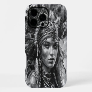 Kriegergeist eines indischen Mädchens in der Kleid iPhone 16 Pro Max Hülle