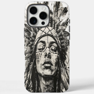 Kriegergeist in künstlerischer Form iPhone 16 Pro Max Hülle
