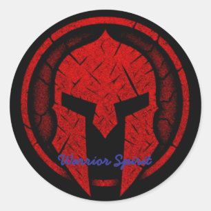 Kriegergeist Runder Aufkleber
