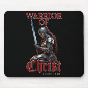 Kriegerin Christi 2 Timotheus 2:3 Christlich Mousepad