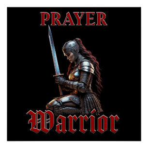 Kriegerin Christi 2 Timothy 2:3 Christlich Poster