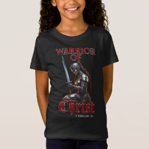 Kriegerin Christi 2 Timothy 2:3 Christlich T-Shirt