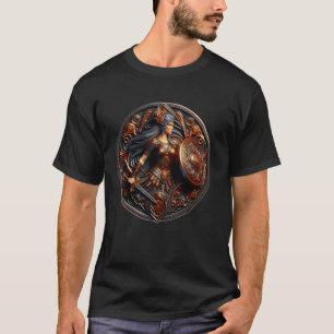 Kriegerin Ethnisch Keltisch Einzigartige Frauen T-Shirt
