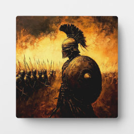 Kriegerin Fotoplatte