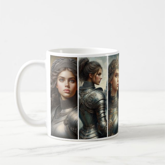 Kriegerinnen aus der Renaissance Kaffeetasse (Links)