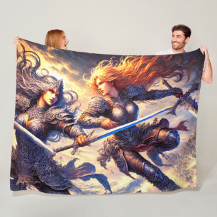Kriegerinnen Fleecedecke