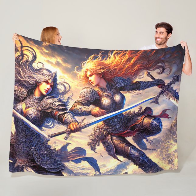 Kriegerinnen Fleecedecke (Beispiel)