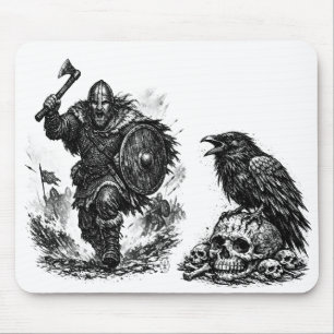 Kriegerischer Wikingeransturm – Tintenschlacht Mousepad