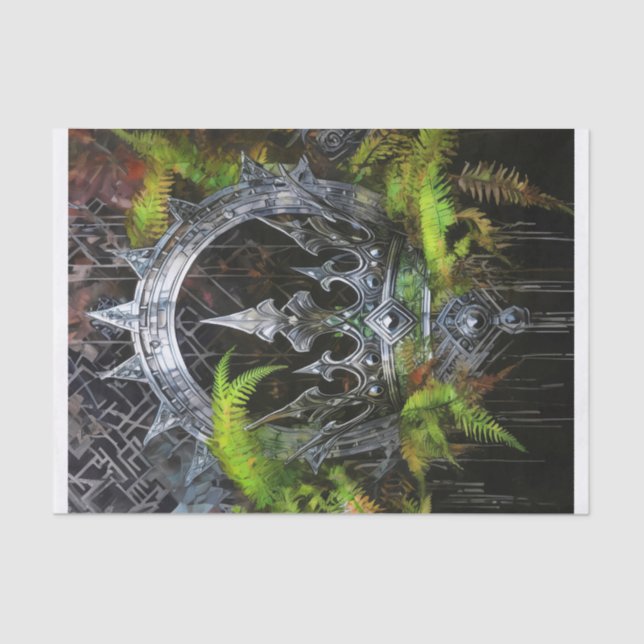 Kriegerkönig, Silberkrone Seidenpapier (Vorderseite)