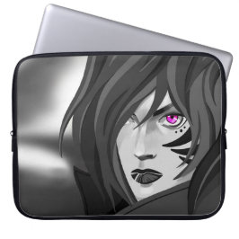 Kriegermanschette mit fuchsia-Augen Laptopschutzhülle