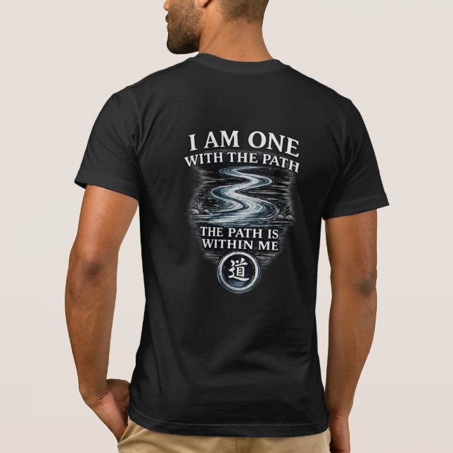 Kriegerpfad Ich bin eins mit dem Pfad T-Shirt (Rückseite)