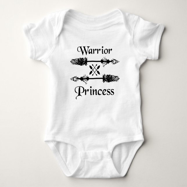 Kriegerprinzessin Baby Strampler (Vorderseite)