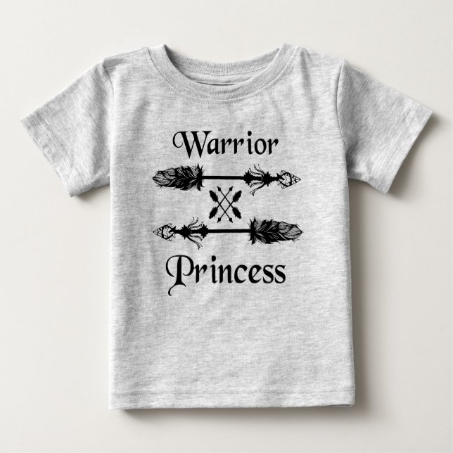 Kriegerprinzessin Baby T-shirt (Vorderseite)
