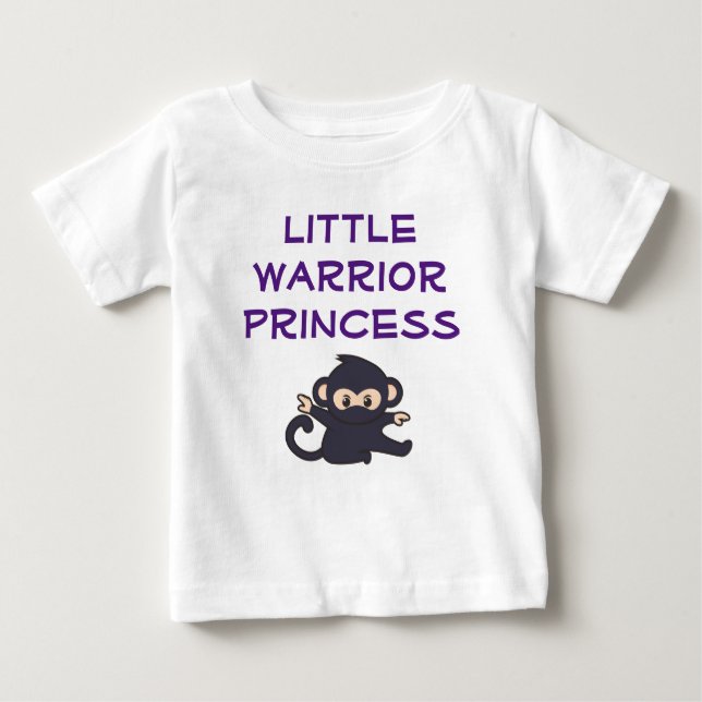 Kriegerprinzessin Funny Niedlicher Cartoon Ninja M Baby T-shirt (Vorderseite)