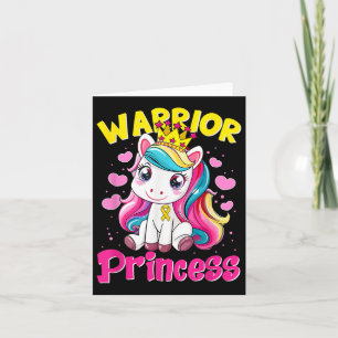 Kriegerprinzessin Unicorn Girls Childhood Cancaw Karte