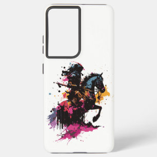 Kriegerreiten in Aquarell Samsung Galaxy Hülle