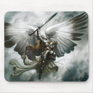 Kriegers-Engels-Fantasie-Kunst Mousepad