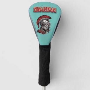 Kriegerstolz - Helm der Spartaner mit rotem Rauch Golf Headcover