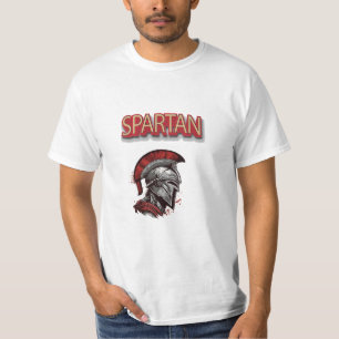 Kriegerstolz - Spartaner Helm mit rotem Federbusch T-Shirt