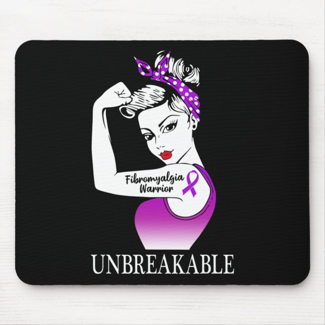 Kriegerunzerbrechliche starke Frauen Mousepad (Vorne)