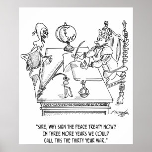 Kriegs-Cartoon 1398 Poster