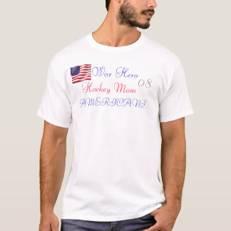 Kriegs-Held-Hockey-Mama-Amerikaner McCain Palin T-Shirt