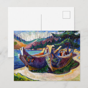 Kriegs-Kanus   Emily Carr   Postkarte