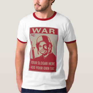Kriegs-kundengerechter Slogan u. Zitat-T - Shirt
