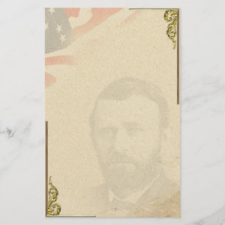 Kriegs-persönliches Briefpapier Ulysses S. Grant