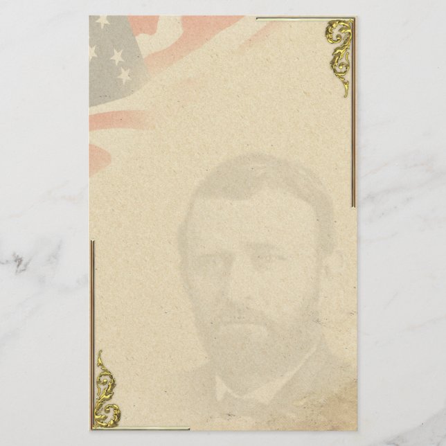 Kriegs-persönliches Briefpapier Ulysses S. Grant (Vorderseite)