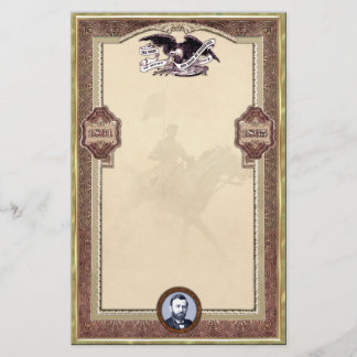 Kriegs-persönliches Briefpapier Ulysses S. Grant