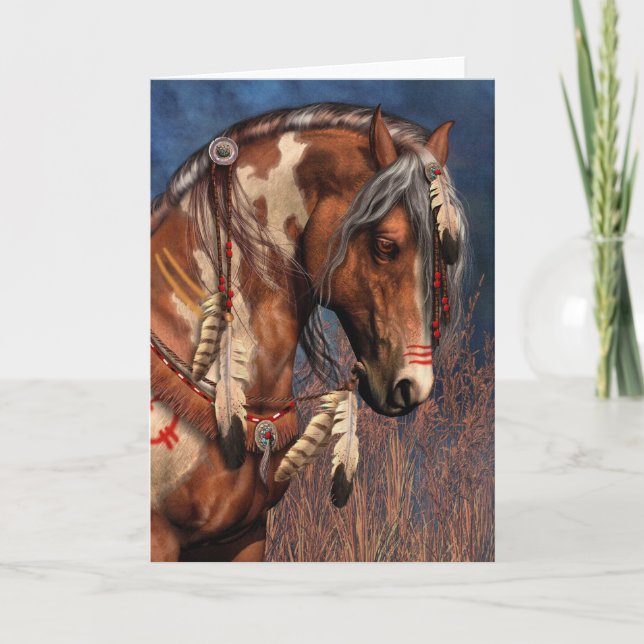 Kriegs-Pony Notecard Karte (Vorderseite)