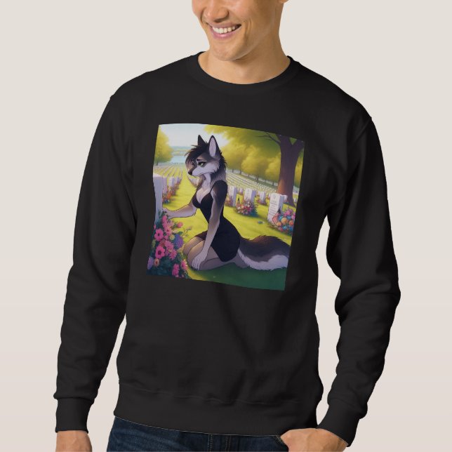 Kriegs-Witwen-Wolf  Sweatshirt (Vorderseite)