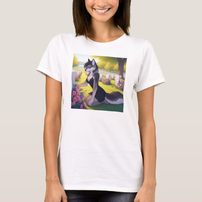 Kriegs-Witwen-Wolf  T-Shirt (Vorderseite)