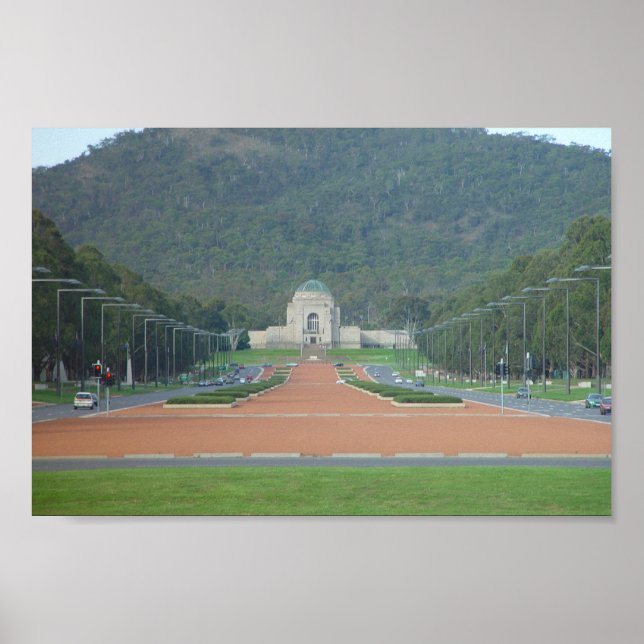 Kriegsdenkmal in Canberra in der australischen Hau Poster (Vorne)