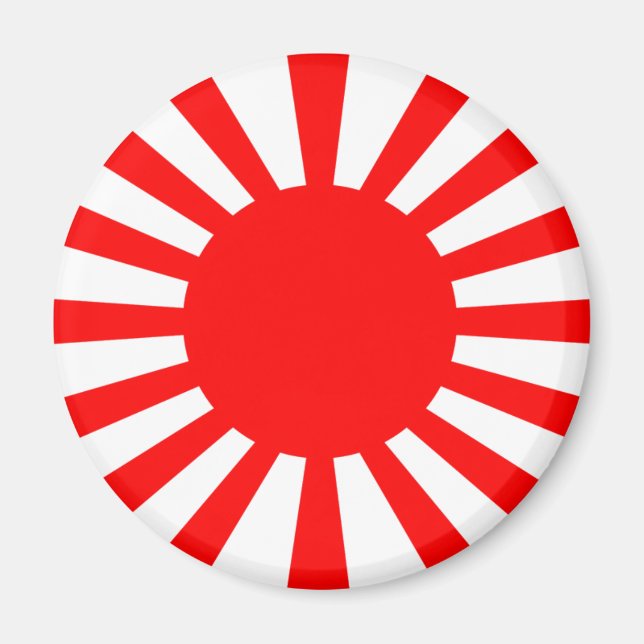 Kriegsflagge der Kaiserlichen Japanischen Armee Magnet (Vorne)